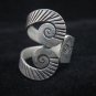 Fashion Silver Ring Thai Twist Spiral Swirl OPEN Plata Anillo Argento Anello R70