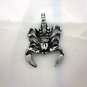 PEWTER Pendant Ciondolo Anhänger Scorpion Scorpione Skorpion Vintage Charms W1