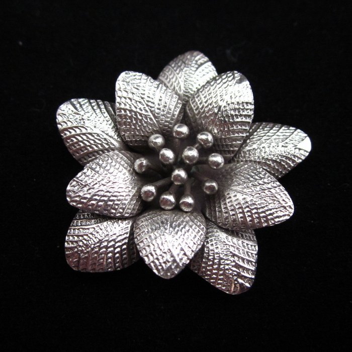 Fine Silver Pendants Hill tribe Elegant Blossom Flower kolye Anh&Atilde;&curren;nger &Ugrave;�&Ugrave;�&Oslash;&sect;&Oslash;&macr;&Oslash;&copy; P26