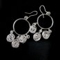 Fine Fashion Silver Earrings Dream catcher Chandelier Dangle Hipster Theme ER131