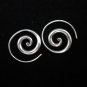 Fine Fashion Earrings Hill tribe Genuine silver Thai karen tribal Spiral ER92