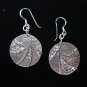 Fine Fashion Earrings Hill tribe Genuine silver thai karen tribal Spiral circle