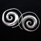 Fashion Earrings Hill tribe Genuine silver Thai karen tribal Spiral Coil ER92