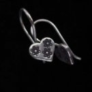 Fine Fashion Earrings Silver Hill Tribe Snow Flakes engraved Heart shaped X3 A7B