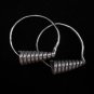 Fashion Silver Earrings Ohrringe Dangle Spirale Coil boucles d'oreilles ER156