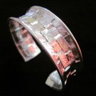 Fashion Silver Bangle Bracelet Braccialetto Hill Tribe Weave Welle Arm Band B26
