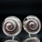 Fine Fashion Earrings Silver STUD Spiral Shell Ohrringe Schmuck Argento ER181