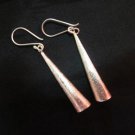Fine Fashion Earrings Silver Cone Stick Dangle Ohrringe Schmuck Argento ER184