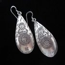 Fashion Silver Earrings Hill tribe Tibet Ancient Tribal engraved Ohrringe ER78