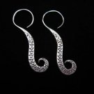 Fashion Silver Earrings Hill Tribe Fancy Shrimp Ohrringe Silber Schmuck ER151