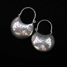 Fashion Silver Earrings Tribal Hoop Dangle Curved Schmuck Ohrringe الأقراط ER163