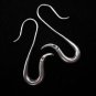 Fashion Silver Earrings Hill Tribe Bend Snake Delicate New Ohrringe Silber ER154
