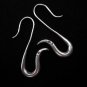 Fashion Silver Earrings Hill Tribe Bend Snake Delicate New Ohrringe Silber ER154