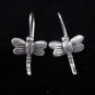 Fashion Silver Earrings Thai Karen Hill tribe Dragonfly Libellula Ohrringe ER94