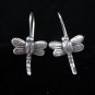 Fashion Silver Earrings Thai Karen Hill tribe Dragonfly Libellula Ohrringe ER94
