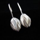 Fashion Silver Earrings Pong Pong Othalanga Cerbera odollam Shape Ohrringe ER161