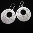 Fashion Silver Earrings Tribal Hook Dangle Donut Round Ohrringe الأقراط ER166