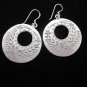 Fashion Silver Earrings Tribal Hook Dangle Donut Round Ohrringe الأقراط ER166