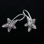 Thai Hill Tribe Earrings Fine Silver karen tribal Star