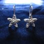 Thai Hill Tribe Earrings Fine Silver karen tribal Star