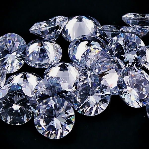 Round 1mm - 2.5mm White Cubic Zirconia Stone Korean Star Grade CZ Wholesale Lot