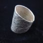 Fine Silver Rings THAI HANDMADE KAREN HILL TRIBE Hammered Dome