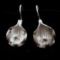 Fine Silver Earrings Ohrringe Schmuck Argento Flowers Butterfly Pea bluebellvine