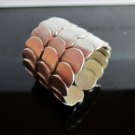Fine Silver Rings Hill tribe Karen Argento Anello Band Tribal  flake Scale L31