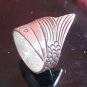 Fine Silver Rings Hill tribe Karen Argento Anello Vintage Fish Rolle Salmon L02