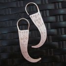 Thai Hill Tribe Earrings Fine Silver argento orecchini oorbellen Fang Tusk