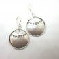 Thai Hill Tribe Earrings Fine Silver Round Luck Money Faith Souvenir Jewelry