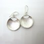 Thai Hill Tribe Earrings Fine Silver Round Luck Money Faith Souvenir Jewelry