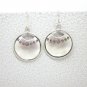 Thai Hill Tribe Earrings Fine Silver Round Luck Money Faith Souvenir Jewelry