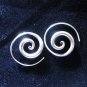 Thai Hill Tribe Earrings Fine Silver karen tribal Spiral ER92