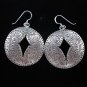 Thai Hill Tribe Earrings Fine Silver Korean Styles Lotus Floral Artisan Craft