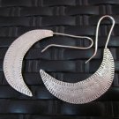 Thai Hill Tribe Earrings Fine Silver argento orecchini oorbellen Curved Tribal