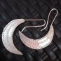 Thai Hill Tribe Earrings Fine Silver argento orecchini oorbellen Curved Tribal