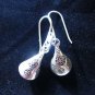 Fine Silver Earrings Hill tribe Jewelry Dangle Tube By Leelaveera