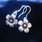 Thai Hill Tribe Earrings Fine Silver Lovely Flowers Florals Clover