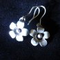 Thai Hill Tribe Earrings Fine Silver Lovely Flowers Florals Clover