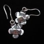 Thai Hill Tribe Earrings Fine Silver Lovely Flowers Florals Clover