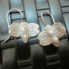 Thai Hill Tribe Earrings Fine Silver Genuine Cute Dragonfly libel