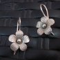 Thai Hill Tribe Earrings Fine Silver argento orecchini oorbellen Flower flora