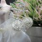 Thai Hill Tribe Earrings Pure Silver Ethnic Weave Knit Dangle Balls R502