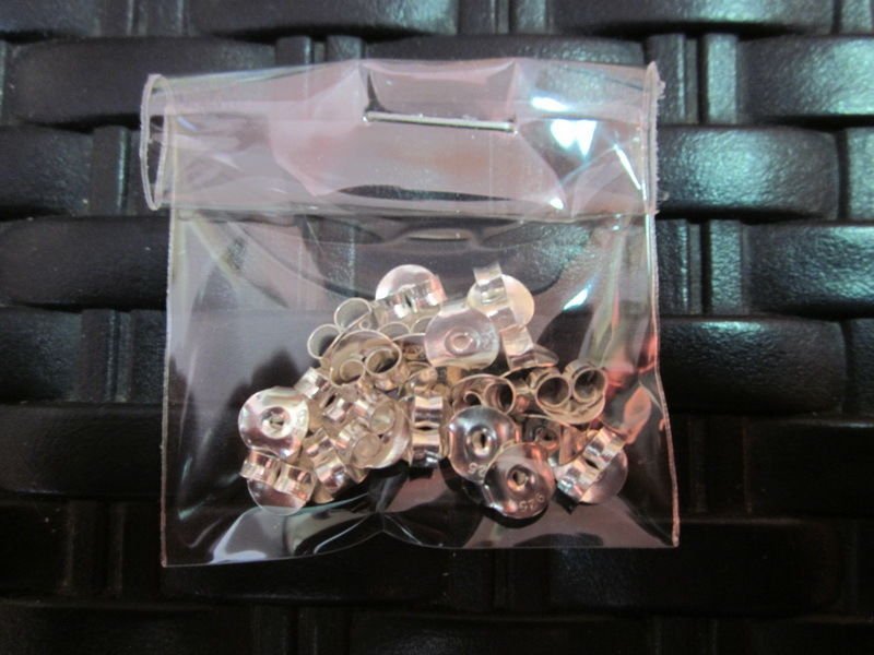 Sterling Silver 925 Earrings Butterfly Clasps DIY Jewelry Findings 10pairs pack