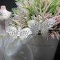 Thai Hill Tribe Earrings Pure Silver Ethnic Butterfly Dangle Hooks R506