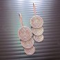 Thai Hill Tribe Earrings Fine Silver Dangle Triple Round Spiral CS1312591