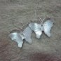 Thai Hill Tribe Earrings Fine Silver Twin Butterfly Lovely Hook CS13261