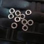 Fine Silver DIY Jewelry Findings Jump Rings & Split Rings 10pcs pack opened ring