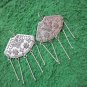 Thai Hill Tribe Earrings Fine Silver Dangle Big Rectangle CS8125911111